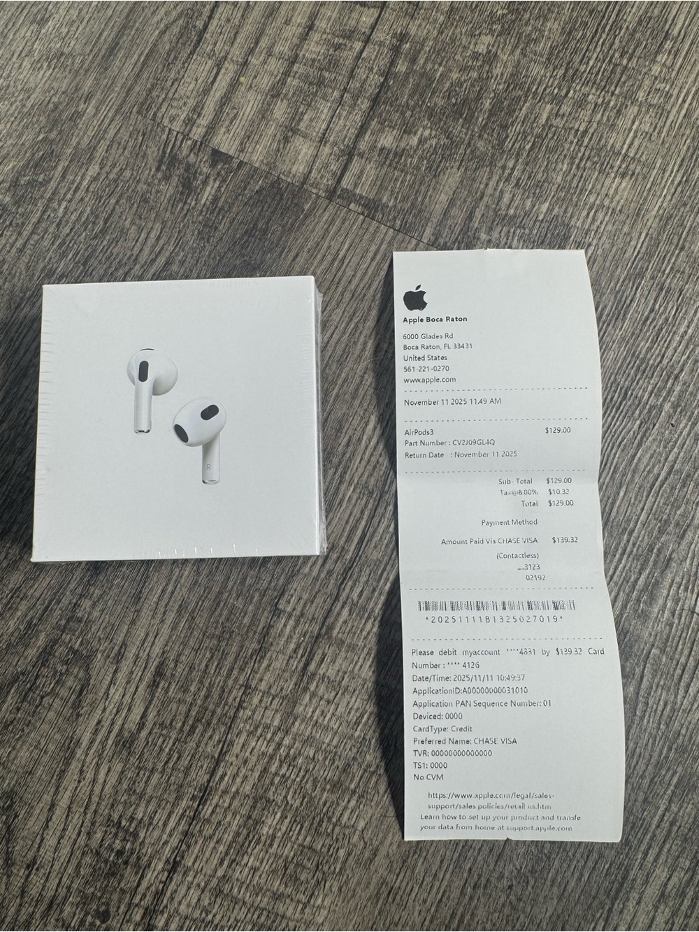 Apple AirPods 3 Wireless Earbuds - White